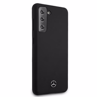 Mercedes Silikona Line apvalks Samsung Galaxy S21 melns