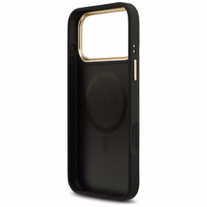 Guess чехол iPhone 17 Pro Max HC MAGSAFE PU W/ 4G PU STRIPE черный