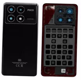 Aizmugurējais vāciņš priekš Xiaomi Poco X6 Pro 5G Melns original (service pack)