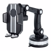 Auto turētājs vējstiklam / paneļim SUPER STRONG ZP-X0566 melns