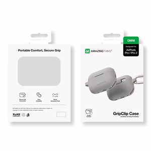 AmazingThing Omni силиконовый чехол для AirPods Pro 2 - серый