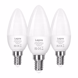 LEPRO 600059-WW-EU-3 LED spuldze, E14, C37, 4.2W (40W), 470 lm, 2700K (silti balta gaisma), 250°, 3 gab. iepakojums