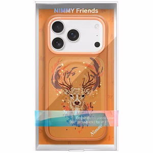 Nimmy Briedis MagSafe maciņš iPhone 17 Pro oranžs