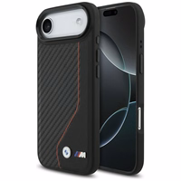 BMW M Carbon Line & Logo Magnētiskais viedtālruņa apvalks iPhone Air - sarkans
