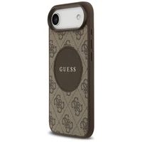Guess 4G Circle Classic Logo Magnētiskais viedtālruņa apvalks iPhone Air - brūna