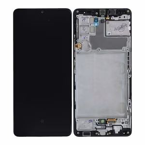 LCD screen Samsung A426 A42 5G 2021 ar touch screen un frame Melns original (service pack)