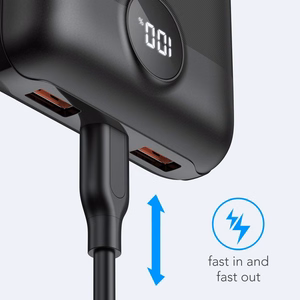 VEGER portatīvais lādētājs 20000 mAh PD QC3.0 2A 22,5W S20 (W2053) melna