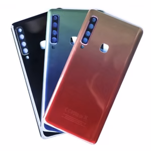 Aizmugurējais vāciņš Saderīgs ar Samsung A920 A9 2018 / Caviar Melns / (ar camera lens) HQ