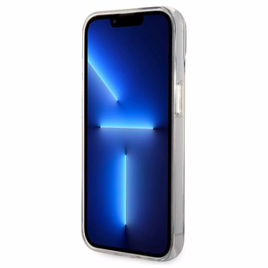 Karl Lagerfeld Ikonik Karl viedtālruņa apvalks iPhone 14 Plus - caurspīdīgs