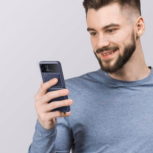 Phone Maciņš Dux Ducis "Venice" priekš Samsung F711 Z Flip3 Zils