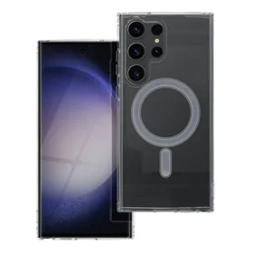 CLEAR MAG COVER viedtālruņa apvalks, saderīgs ar MagSafe, paredzēts SAMSUNG S23 Ultra, caurspīdīgs