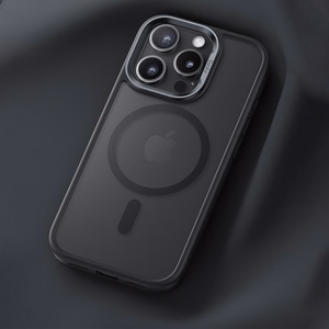 Benks Magnētiskais Mist apvalks ar metāla rāmi iPhone 16 pelēks