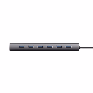 Trust Halyx Type-A 5000 Mbit/s 7 portu USB 3.2 Gen1 centrmezgls sudraba