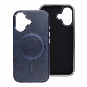 Чехол для iPhone 12 Gentleman Mag Cover совместимый с MagSafe тёмно-синий