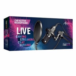 Конденсаторный микрофон Art на пантографе с мембраной AC-03 чёрный