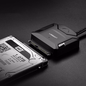 Ugreen CR108 2.5'' / 3.5'' cietā diska adaptera kabelis (USB-A 3.0 - SATA) - melns