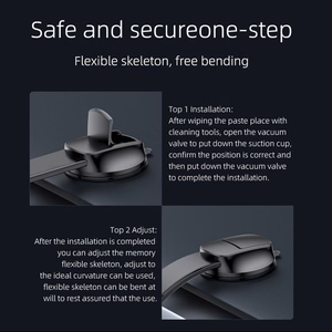 Магнитный автомобильный держатель телефона совместимый с MagSafe Forcell F-Grip MagFlex лобовое стекло / приборная панель чёрный