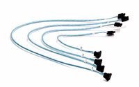 Supermicro 4 x Round SATA cable 0.56 m melns, zils, balts