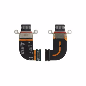 Charging Port Compatible With Samsung X520 (X526) / X620 (X626) (Tab S10 FE / S10 FE+) with Flex / plata OEM