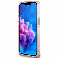 Guess IML Glitter Circle magnētiskais viedtālruņa apvalks iPhone 16e - rozā