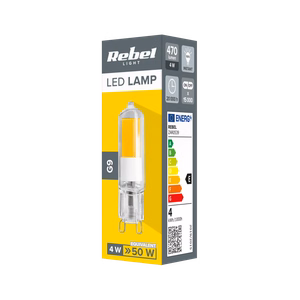 Rebel G9 LED spuldze, 4 W, 4000 K, 230 V