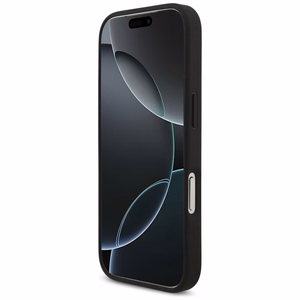 Guess Graudains Liels 4G un Klasiskais Logotips viedtālruņa apvalks iPhone 17 Pro - melns