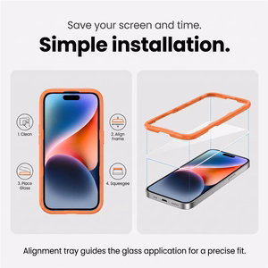 Tech-Protect Easy Set+ 2 daļu rūdīta stikla aizsargu komplekts ekrānam un kameras objektīviem modelim iPhone 18 Pro Max