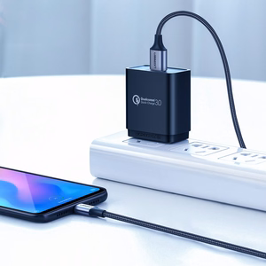 Ugreen US288 60125 USB-A / USB-C QC 3.0 3A 0.5m kabelis - pelēks