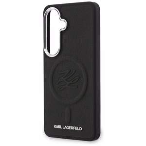 Karl Lagerfeld maciņš Embossed Ring Initials MagSafe Samsung Galaxy S26 melns