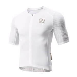 Rockbros YDDX011 Diamond riteņbraukšanas krekls ar īsām piedurknēm, XXL izmērs – balts