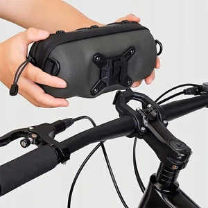 WILDMAN ceļojumu soma velosipēda stūrei ar rāvējslēdzēju, 2L, GD7X, zaļa