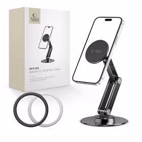 Tech-Protect DPT100 magnētiskais MagSafe galda tālruņa turētājs - melns