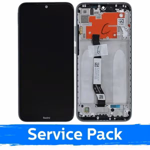 LCD Displejs piemērots Xiaomi Redmi Note 8T Ar Rāmi / Moonshadow Pelēks / (Service Pack)
