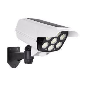 Solar light resembling a surveillance camera