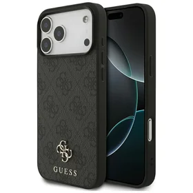 Guess 4G Small Classic Logo MagSafe futrālis iPhone 17 Pro Max - melns