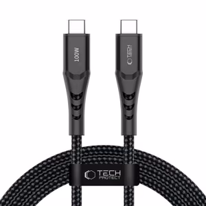 Tech-Protect Ultraboost UB11T USB-C/USB-C PD 100W QC3.0 Cable 200cm Black