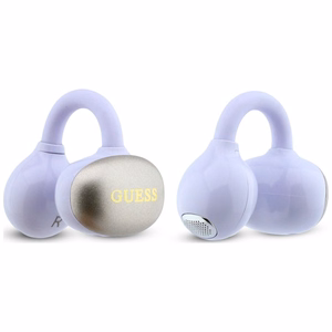 Bezvadu austiņas OWS Guess Metalic Finish Electropated Parts Classic Logo, violetas