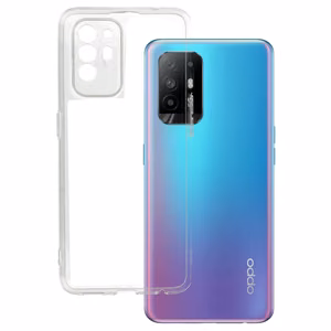 Īpaši plāns 1mm viedtālruņa apvalks Oppo Reno 5Z 5G caurspīdīgs