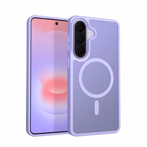Crong Hybrid Matte Magnetic MagSafe vāciņš ierīcei Samsung Galaxy A37 / A36, lavandas krāsā