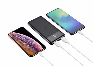 VEGER portatīvais lādētājs 10000 mAh L11 (W1087) melna