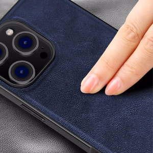 Maciņš X-Level "Earl III Collection" paredzēts Apple iPhone 16 Pro Max zils