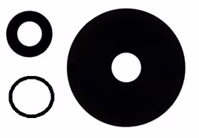 Xiaomi 12 Pro lens priekš camera Melns (only lens 3pcs) ORG