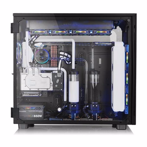 Thermaltake View 91 TG RGB datora korpuss, Ultra Tower, melns