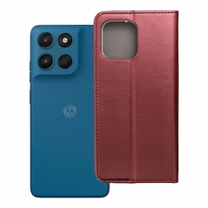 SMART MAGNETO Book maciņš priekš Motorola G57 POWER - bordo