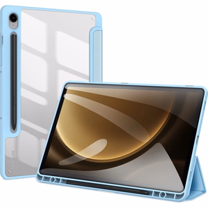 Dux Ducis Toby planšetdatora apvalks ar vāku un statīvu Samsung Galaxy Tab S9 / S9 FE - zils