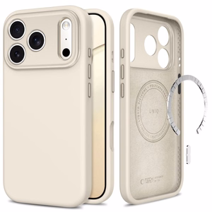 Tech-Protect Uniq MagSafe CC maciņš, paredzēts iPhone 18 Pro / 17 Pro, bēšs