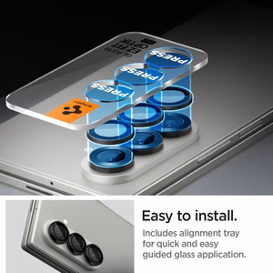 Spigen Optik Pro HD Glas.TR EZ Fit 2-gab. komplekts kameras aizsardzībai Samsung Galaxy Z Fold 7 - melns