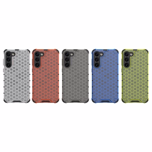 Honeycomb viedtālruņa apvalks Samsung Galaxy S23+ bruņots hibrīda pārsegs caurspīdīgs