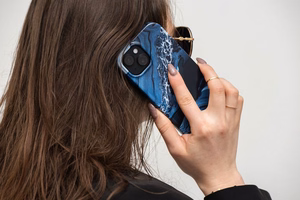 FORCELL F-PROTECT Mirage viedtālruņa apvalks saderīgs ar MagSafe IPHONE 15 Plus okeāna marmors