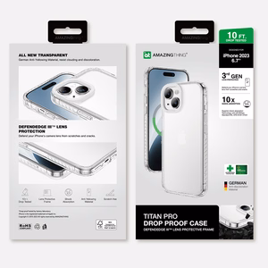 Amazing Thing Titan Pro apvalks 10FT IP156.7TPCL Iphone 15 Plus - caurspīdīgs